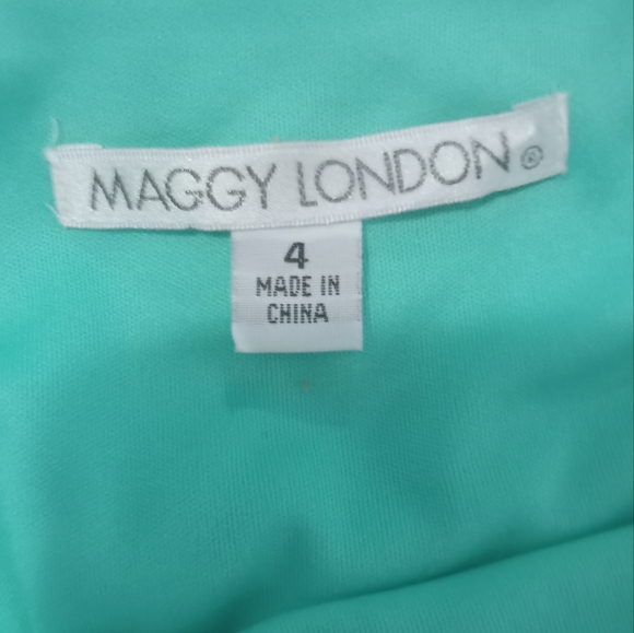 Maggy London Women's Size 4P Teal Dress NWOT Party Shopping Dancing - Picture 5 of 5